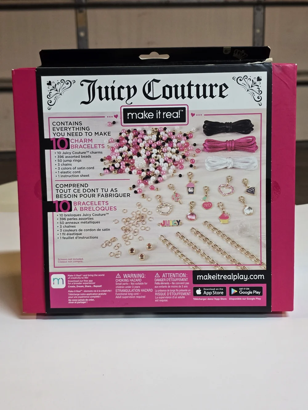 New In Box - Juicy Couture Pink & Precious Bracelet Kit